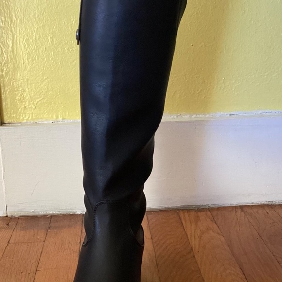 Xappeal women’s Emery knee high faux leather black riding boots US 6.5 - Picture 14 of 16